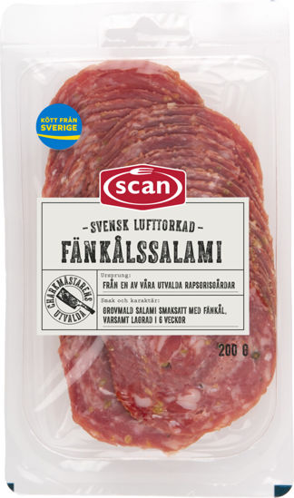 Picture of SALAMI FÄNKÅL SKIVA SE 12X200G
